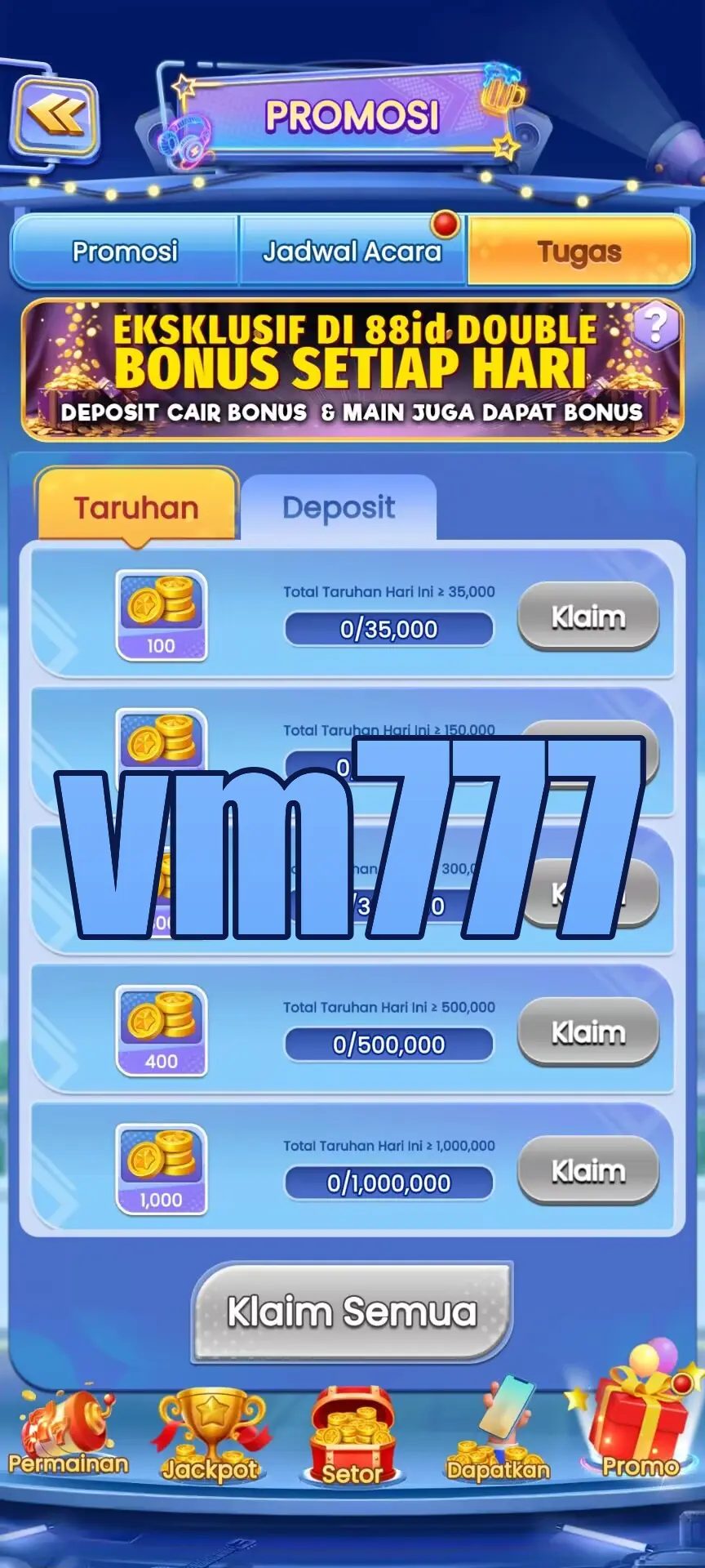 vm777 Tangkapan Layar Resmi APK